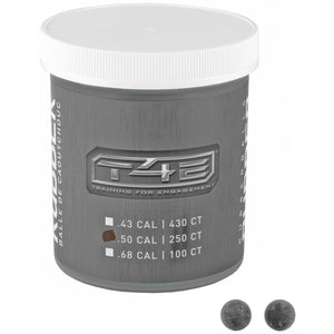 T4E Genuine .50 Caliber Riot / Rubber Balls 250ct For TR50 / HDR50 Revolvers - Compatible With Other Brand  - REUSABLE