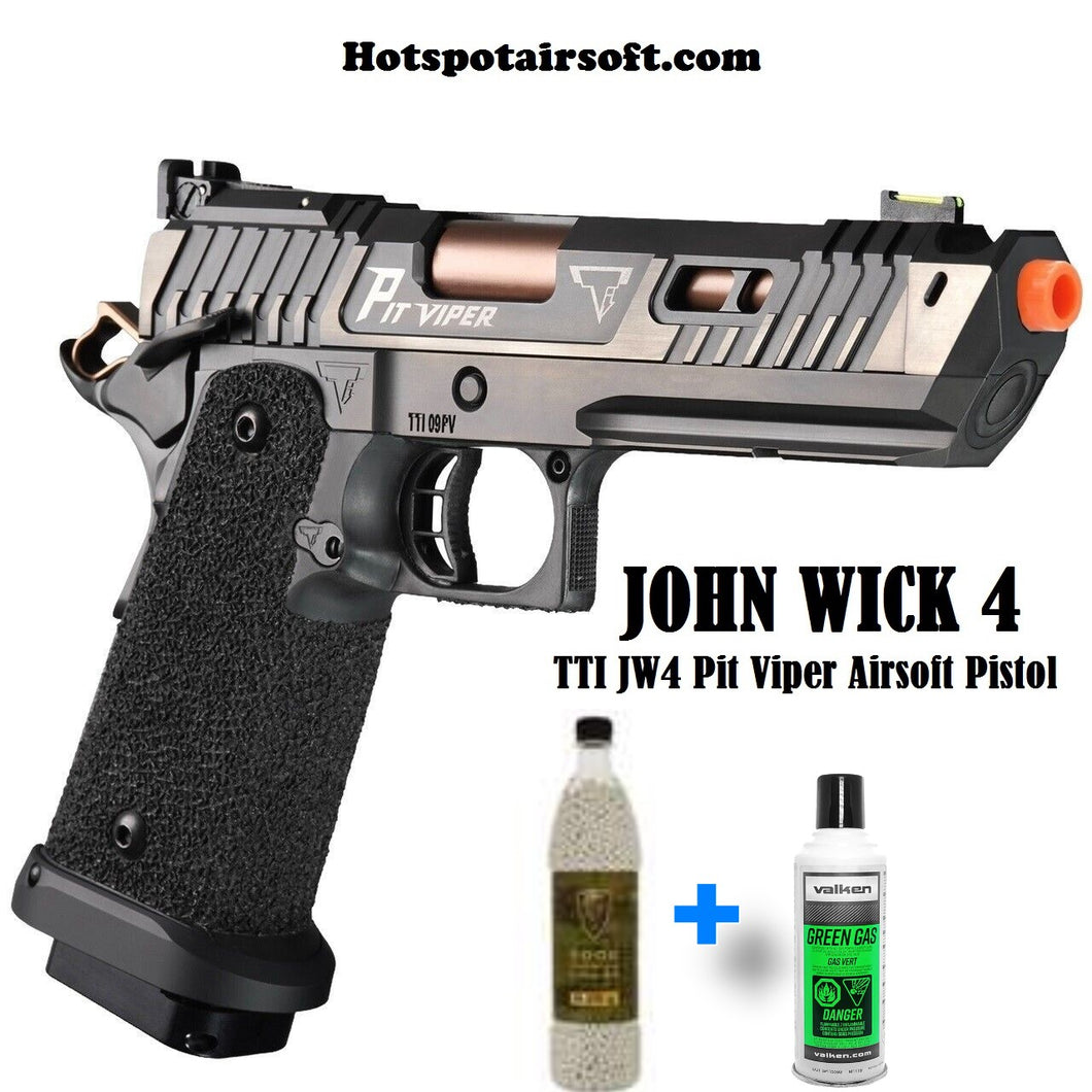 JOHN WICK 4 TARAN TACTICAL PIT VIPER  GBB AIRSOFT PISTOL - Green Gas -PACKAGE #2