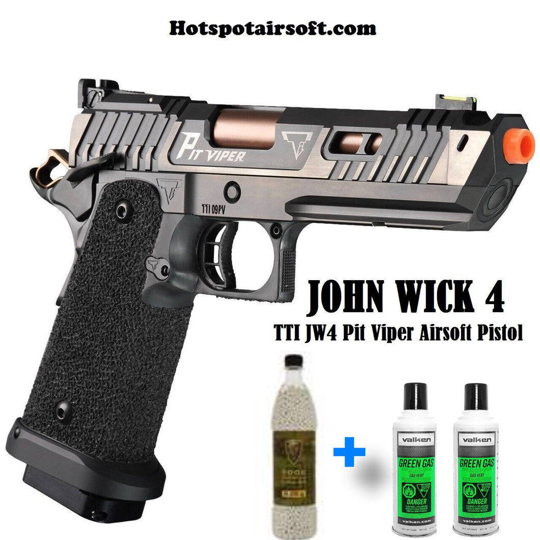 JOHN WICK 4 TARAN TACTICAL PIT VIPER  GBB AIRSOFT PISTOL - Green Gas -PACKAGE #3