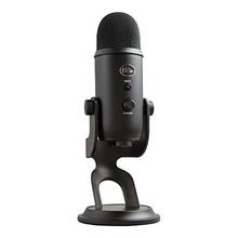 Load image into Gallery viewer, Blue Yeti USB Microphone for PC, Mac, Gaming, Recording, Streaming, Podcasting, Studio and Computer Condenser Mic with Blue VO!CE effects, 4 Pickup Patterns, Plug and Play – Blackout
