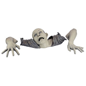 Design Toscano DB383020 The Zombie of Montclaire Moors Indoor/Outdoor Garden Statue Halloween Decoration, 31 Inches Wide, 19 Inches Deep, 8 Inches High, Full Color Finish