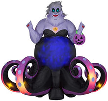 Load image into Gallery viewer, Gemmy 6 ft Tall Animated Projection Airblown Ursula Disney
