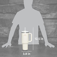 Load image into Gallery viewer, Stanley Quencher H2.0 FlowState Stainless Steel Vacuum Insulated Tumbler with Lid and Straw for Water, Iced Tea or Coffee, Smoothie and More, Cream , 40 oz
