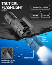 Load image into Gallery viewer, Vism/NcStar - Pro Series Flashlight Mod2/ 3w 500 Lumen/ Modes: High - Low - Strobe/ Rail Mount
